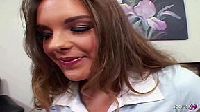 hey monster cock lover wanna rip clothes off saggy titted teen for footjob cum on feet?