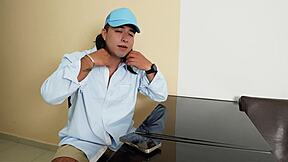 Colombian Pornstar La Rola Gags on Fred Nunex's Monster Cock Ride