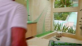 omg cute asian teen masseuse ends up cum soaked 💦😍