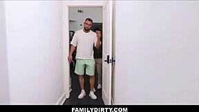 Big Tits Stepdaughter Hailey Rose Fucked by Stepbrother and Stepdad Max Fills