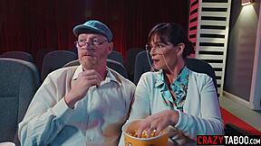 horny petite athena faris fucks bf in cinema 😈🍿🔥