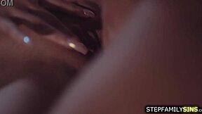 Stepdad Pounds Petite Stepdaughter in Hotel Room