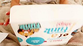 innocent stephanie moon masturbates her tight pussy