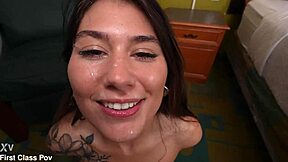whoa alluring charlotte mae took that intense pussy pounding n facial so good!