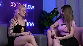 Emma Fiore's sloppy blowjob, hot kisses, big tits tease in xxxfollow podcast?