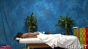 Oiled Teen Slut Sucks Cock in Seductive Massage