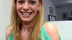 hey this young office babe's jerking your pov cock close up