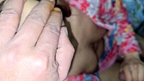 Stepson bends horny stepmom over fucks her doggystyle in bedroom till she cums