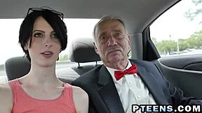 Old dude ravages naughty teen curves