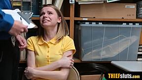 hey that small russian teen thief gets humiliated by the officer at work right