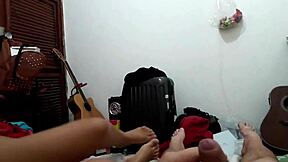 hotwife wife sucks prof while hubby watches cuckold