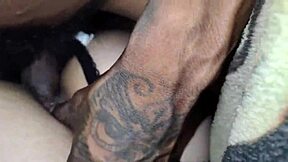Skinny young Mexican amateur pushes her thong aside for raw homemade ass pounding.
