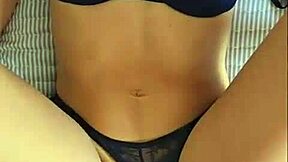 infiel wears hubby's fave blue lingerie for juicy cock ride