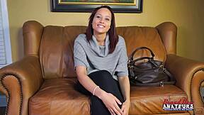 PETITE BLONDE AND BRUNETTE COEDS CARLEE DEEPTHROAT SHARE!