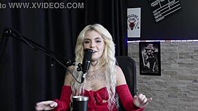 Kyra Sex BDSM Casting: Curvy Latina Toy Orgasm in Sheer Red Lingerie Humiliation