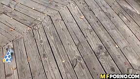 public pounding with skinny latina girlfriend pov