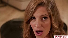 hey wife, watch your petite pussy get licked in this hot 3some with my mistress