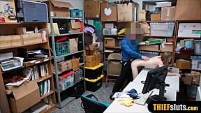 hey that small russian teen thief gets humiliated by the officer at work right