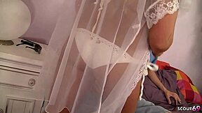 Blonde Step-Mom Fucks Ugly Shy Virgin While Hubby's Away In Rough Missionary