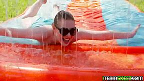 jmac pounds amber addis' tight pussy outdoors