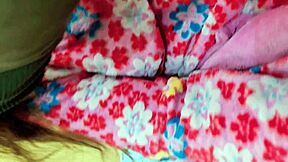 Stepson bends horny stepmom over fucks her doggystyle in bedroom till she cums