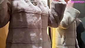 Real public sex in fitting room with redhead slut