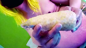 Watch This Tranny Masturbate With Corn Till Explosive Cum - Maddy Diamond!