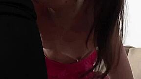 that pigtail skirt slut begged for my rough hair-pull throat fuck