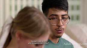 virgin cheerleader fucking dorky friend to spite jocks?