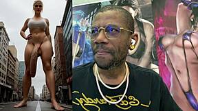 giant futa snowbunny rides huge transgender cock in alley 😲🍑