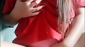 TINY FILIPINA TEEN TEASES PUSSY ORGASMS ON CAM!