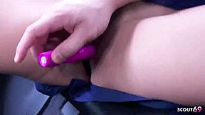 Japanese teen picked up, vibed to real orgasm in stranger's car 😩🔥