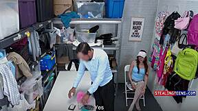 Shoplifter Slay Kay Fucks Cop Juan Largo Cum-Faced to Escape!