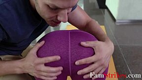 stepbro catches yoga stepsis stretching and pounds her cowgirl style in taboo ride