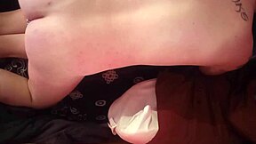 Petite slut gags on Canadian monster cock deepthroat