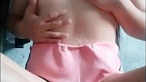 TINY FILIPINA TEEN TEASES PUSSY ORGASMS ON CAM!