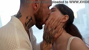 dusty dick deepthroated clean by skinny maid slut