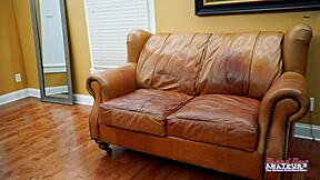 Blue haired coed dixie fingers twat deepthroats hard cock