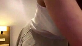 gorgeous stepmom rocks short skirt teases during horny webcam massage session