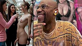 Blonde Teen Nurse Cowgirl Rides Trans Cock With Exposed Pussy Anal