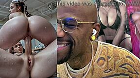 Blonde Teen Nurse Cowgirl Rides Trans Cock With Exposed Pussy Anal