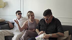 Hey I visited my best friend but his girlfriend blew me right in front POV.