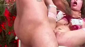 gorgeous juniper ren gagging on cock deepthroat face fuck till cum facial?