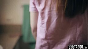 Distraught Pregnant Redhead Teen Manipulated Into Stepdad's Monster Cock Pounding