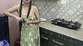 jija catches sali alone in kitchen bends her over for tight pussy pounding 😏