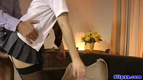 classy uk babe bent over for old man's doggystyle pounding 😈