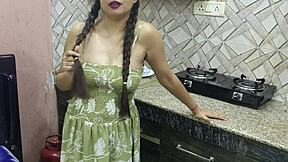 jija catches sali alone in kitchen bends her over for tight pussy pounding 😏