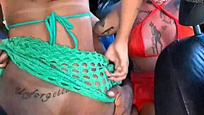 no uber cash so we paid with our tight emo pussies and tits