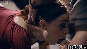 Distraught Pregnant Redhead Teen Manipulated Into Stepdad's Monster Cock Pounding