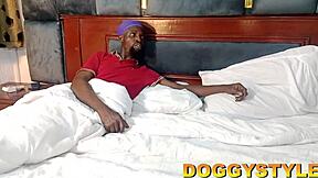 imagine that throbbing giant dick splitting her big clit wide open